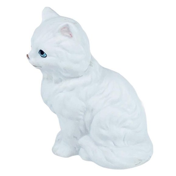 *SOLD* Lefton August Birthstone White Kitten Cat #07593 No Necklace AS IS - Picture 5 of 7